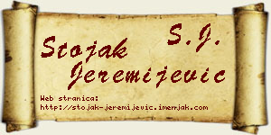 Stojak Jeremijević vizit kartica